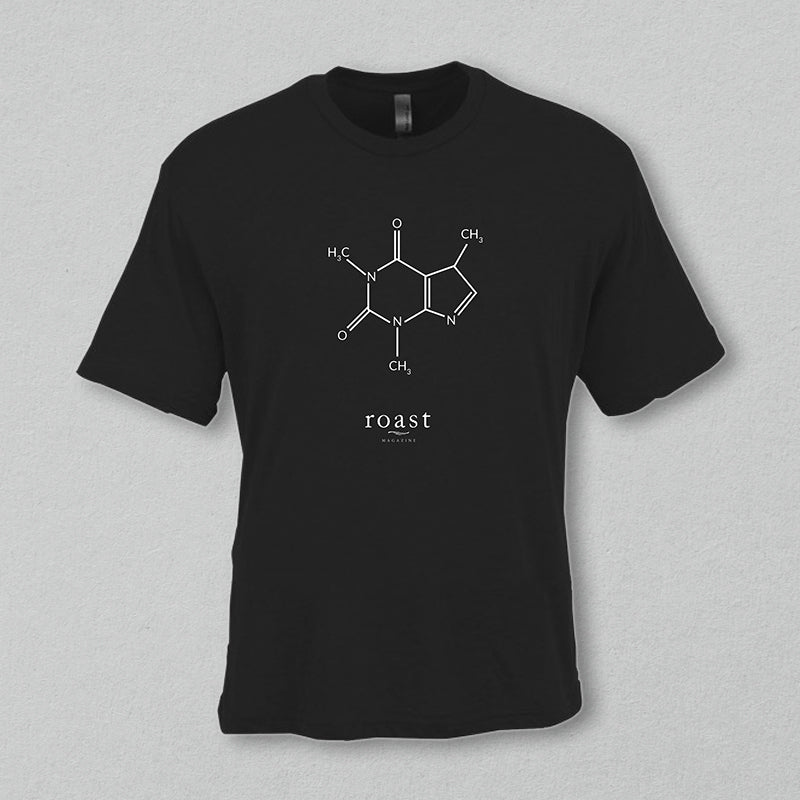 Roast Caffeine Molecule T-Shirt - 100% Cotton