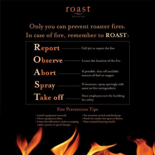 Roast Fire Prevention Poster - 100% Hot